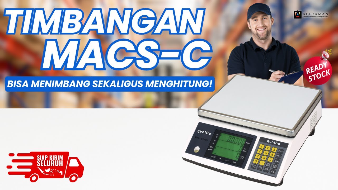 Timbangan MACS-C, Timbangan yang Menimbang Sekaligus Menghitung | Timbangan Digital | ALTRAMAN