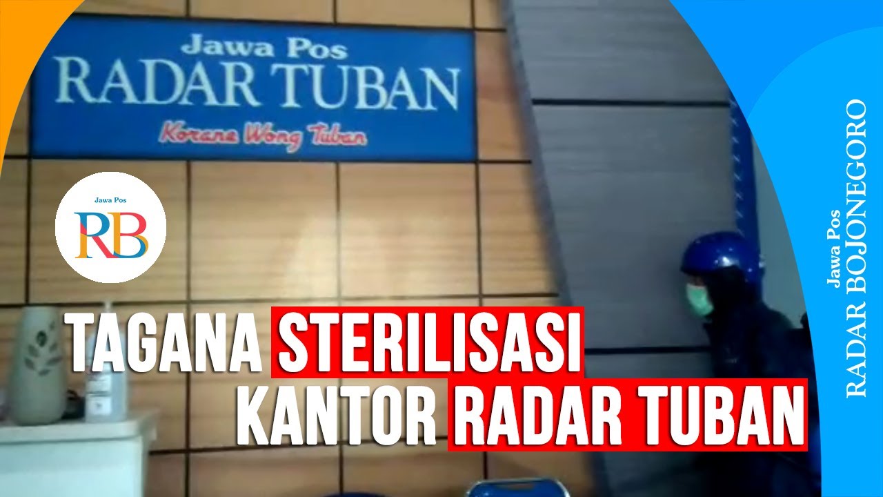 Tagana Sterilisasi Kantor Radar Tuban