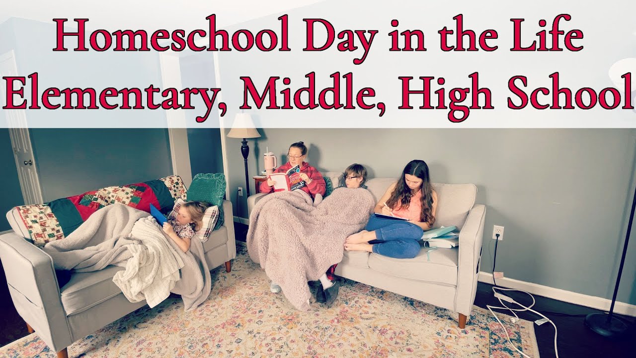 HOMESCHOOL DITL || HIGH SCHOOL, MIDDLE SCHOOL, ELEMENTARY || 1ST DAY AFTER LONG WINTER BREAK