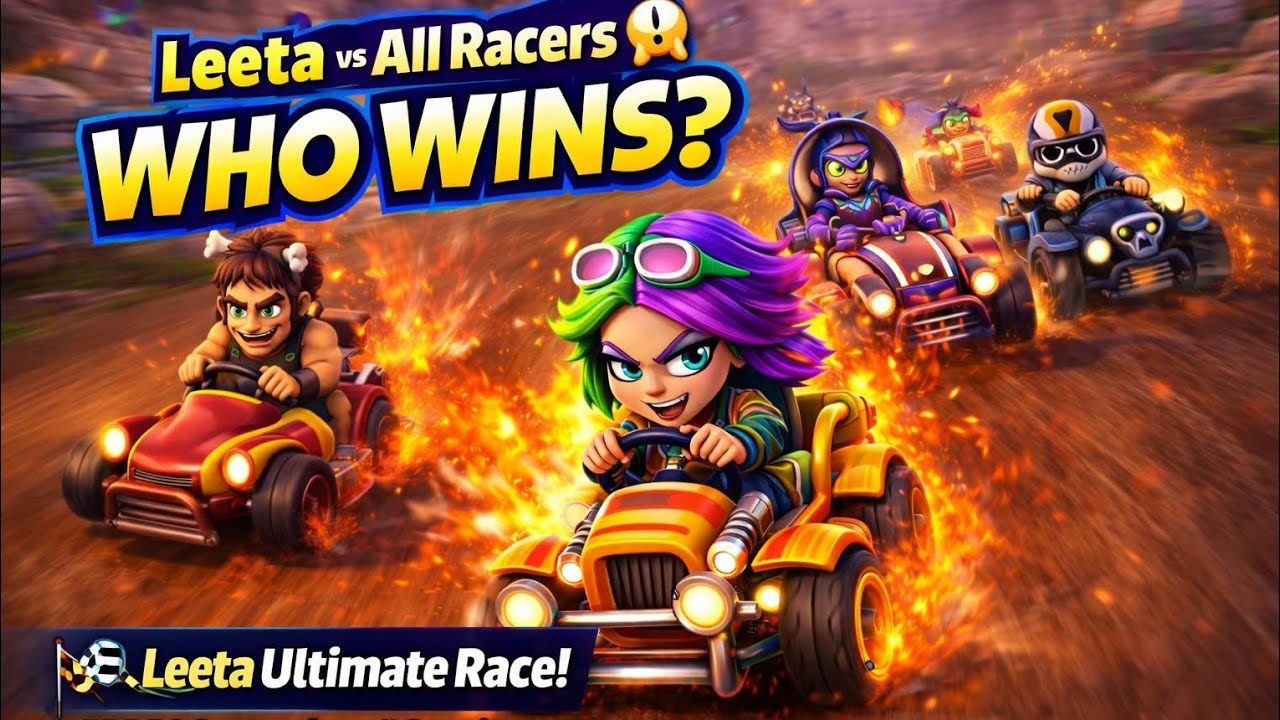 Leeta vs All Racers 😱 Who Wins? | #Leeta Ultimate Race! 🏁 Insane#bbr2gameplay #gaming 
