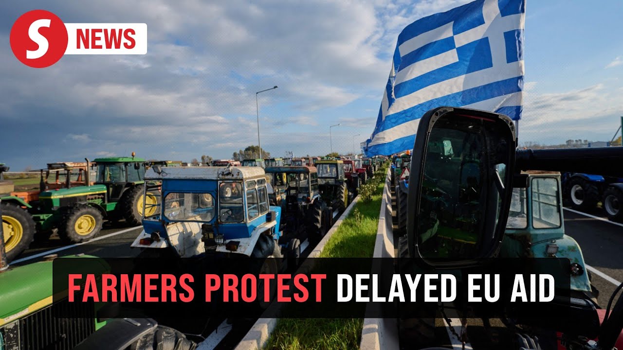 Greek farmers block airport, port, in protest over delayed EU aid