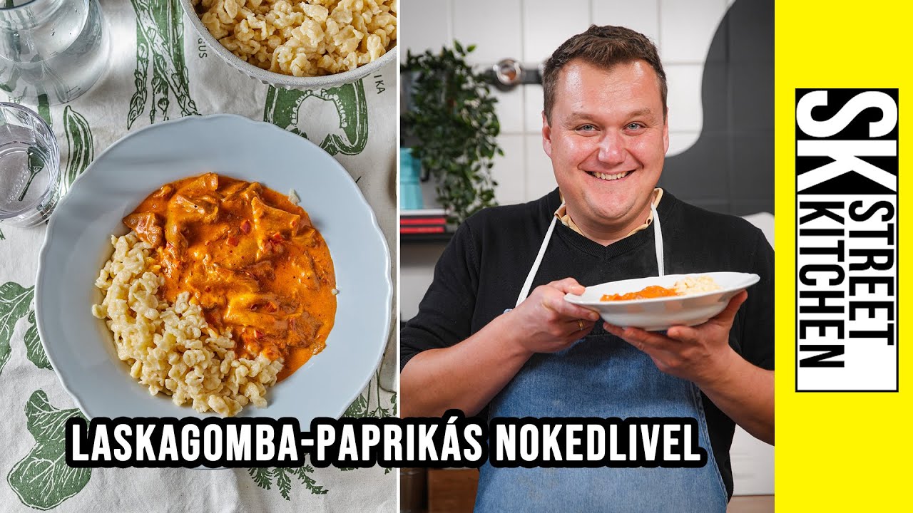 Laskagomba-PAPRIK&Aacute;S nokedlivel