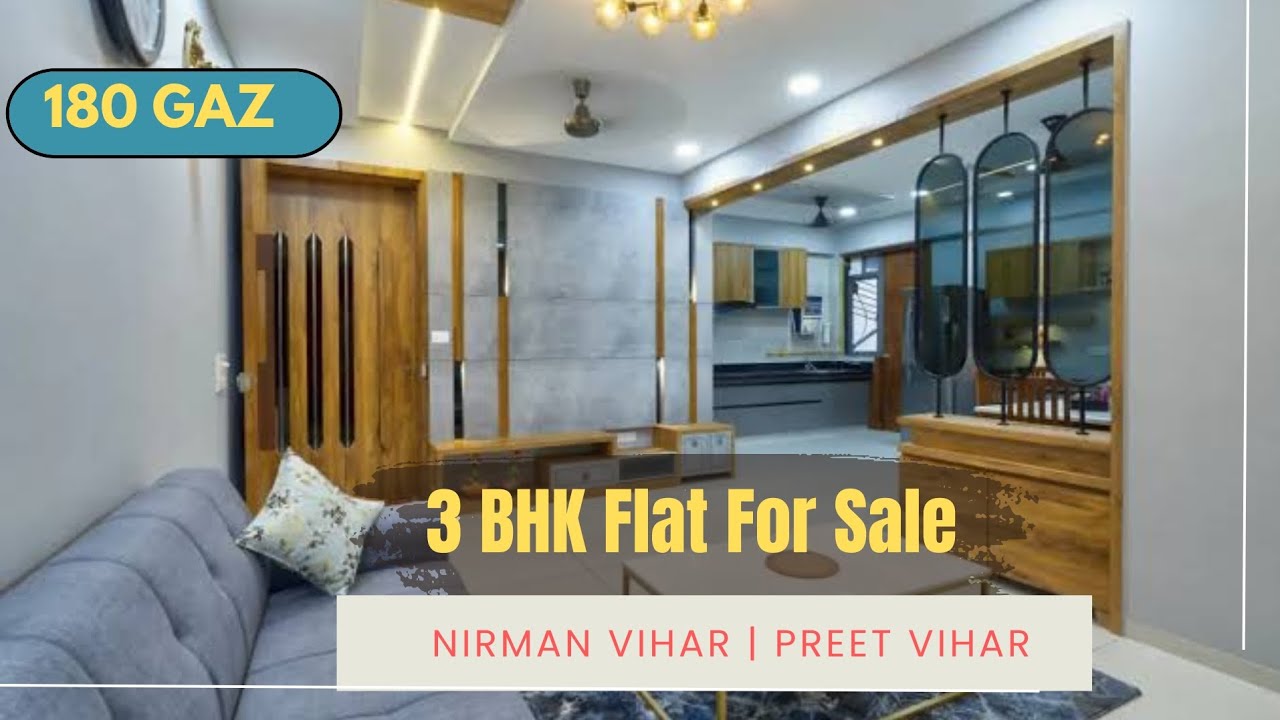 Nirman Vihar Society में 180 Gaz का 3 BHK New Flat for Sale | East Delhi | Lift + Parking 9643258734