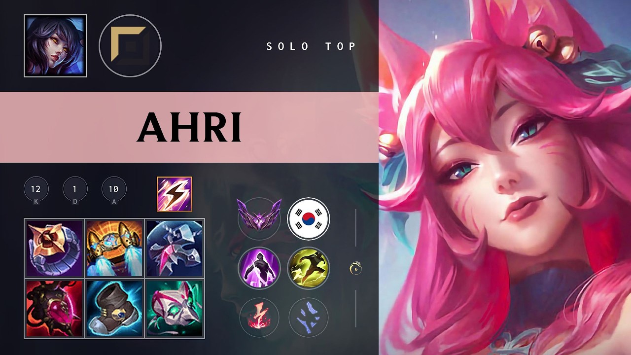 Ahri Top vs Jayce - KR Master Patch 26.09