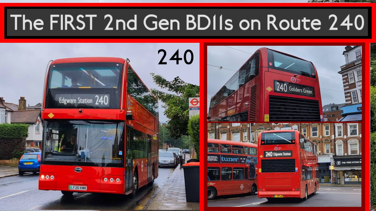 NEW Unique BYDs! The First 2nd Generation BD11s on Route 240 (Goodbye Electroliners) London Bus News