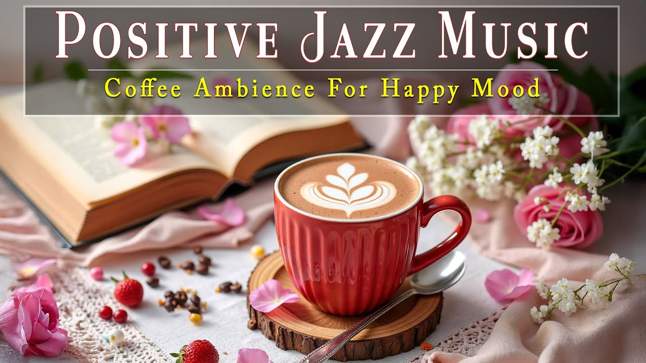 Positive Jazz Music 🌿 Happy Bossa Nova Piano and Coffee Ambience for Peaceful Focus and Happy Mood