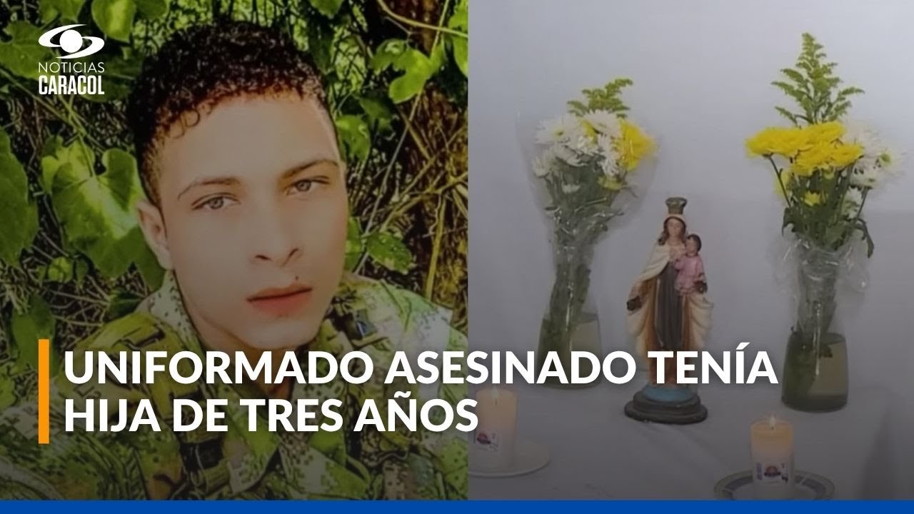 En Luruaco, Atlántico, familiares de uniformado asesinado en Norte de Santander claman por justicia