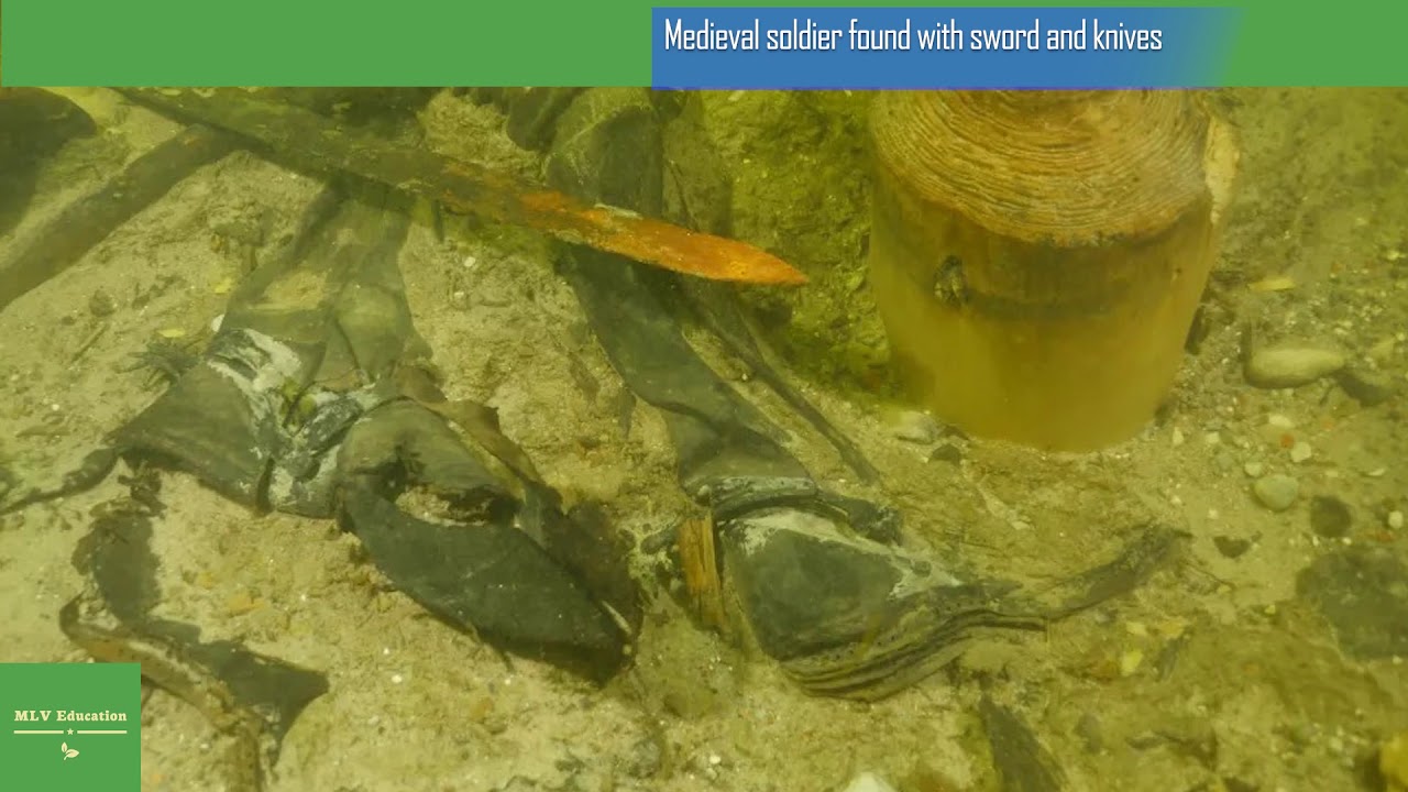 Medieval soldier found with sword and knives at the bottom of a Lithuanian lake