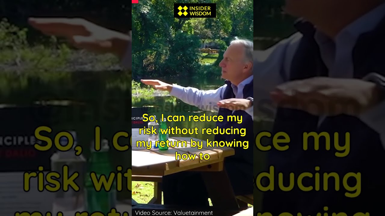 Ray Dalio: I can reduce the risk, without reducing my return. #shorts