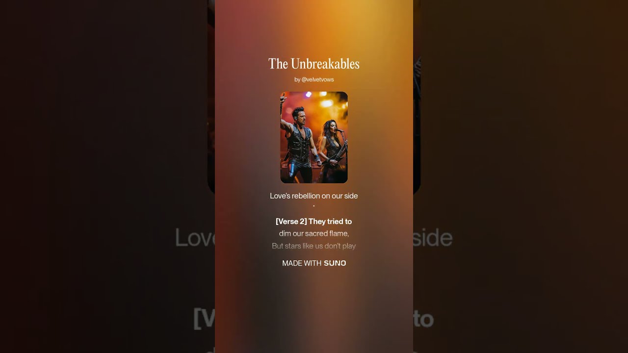 The Unbreakables &ndash; Velvet Vows | Cinematic Duet & Rock Anthem Versions | Round Infinity Live Energy