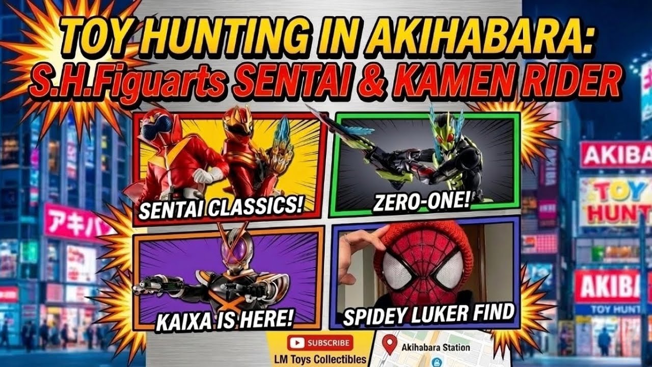 Toy hunting in Akihabara 🤖shf sentai & Kamen rider (Akihabara မှာအရုပ်သွားကောက်ကြမယ်) 