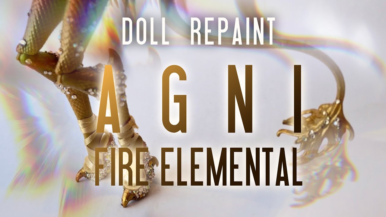 Fire Elemental 🔥 Monster High Jinafire Custom Doll Repaint