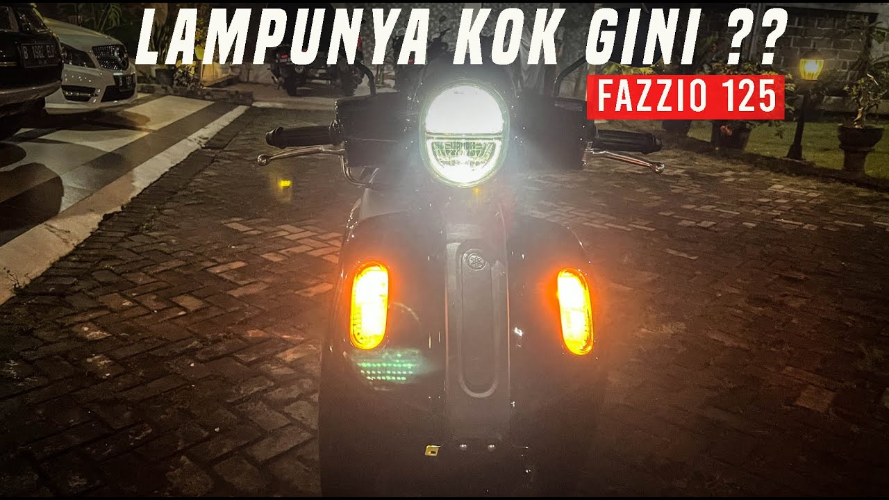 NGETES LAMPU YAMAHA FAZZIO DIMALAM HARI, HASILNYA KOK GINI ⁉️😱