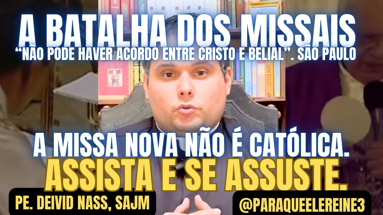 A missa de Paulo VI, proposta por Bugnini é católica? A necessária guerra entre os missais!