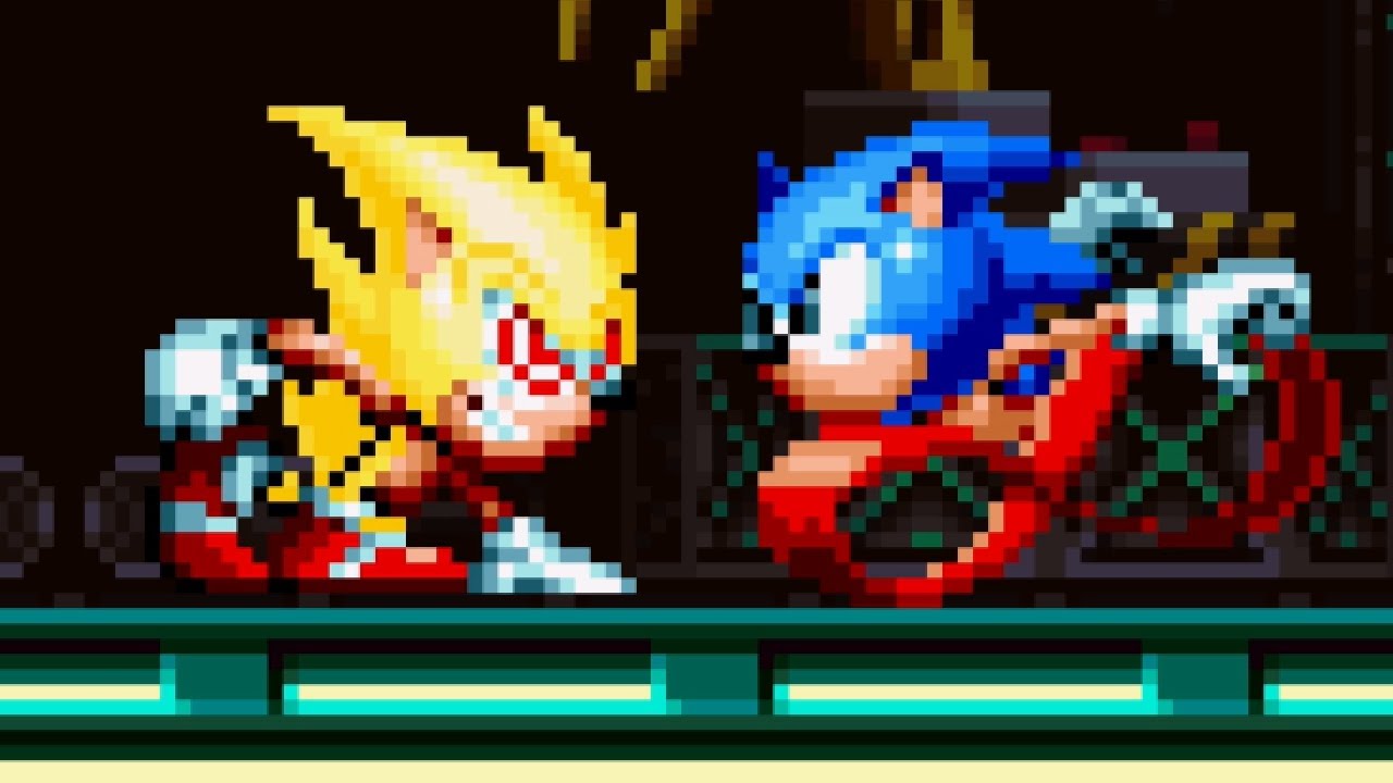 Sonic VS Fleetway Super Sonic [Sonic Mania Plus mods]