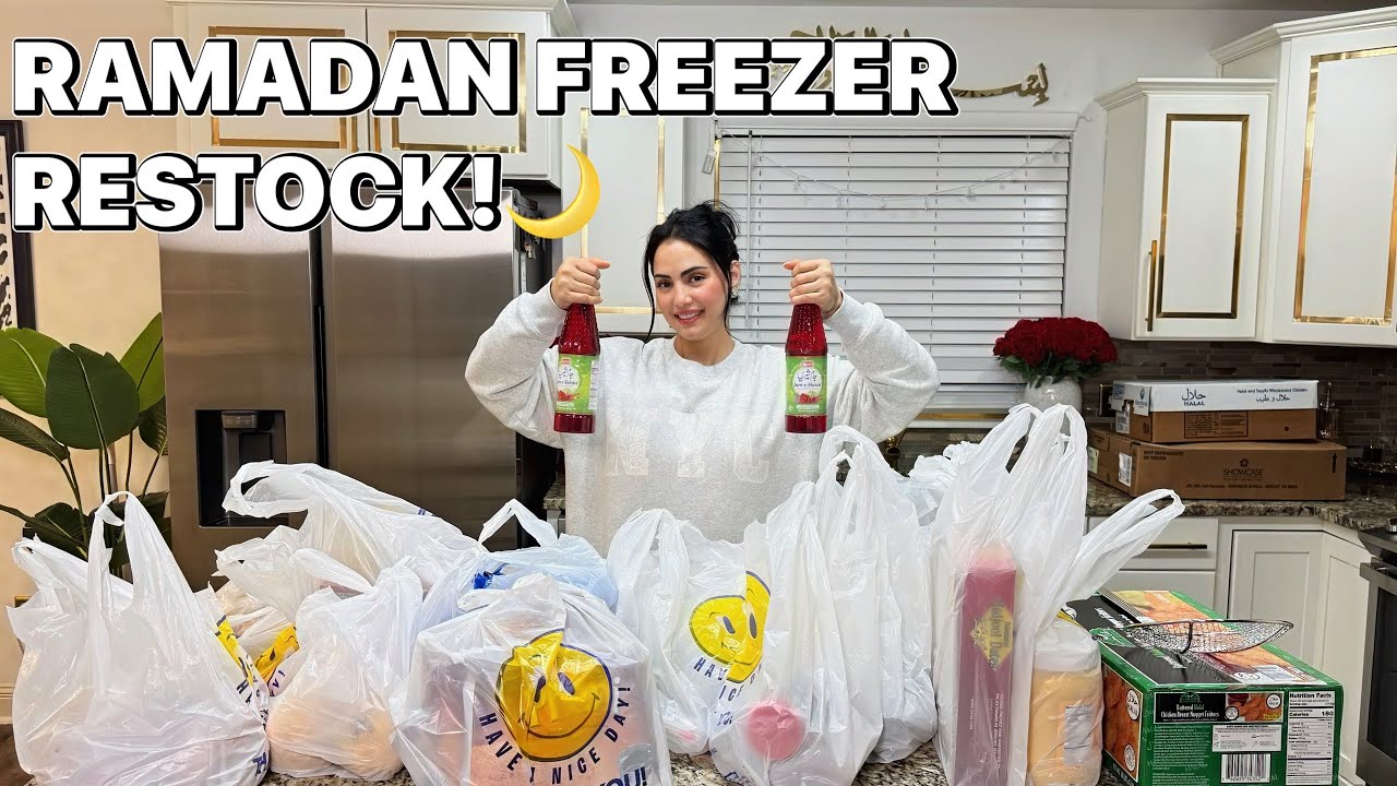 Ramadan Freezer Restock 🌙 3 Months Meat Stock Up + Huge Grocery Haul | Family Prep Vlog🤗