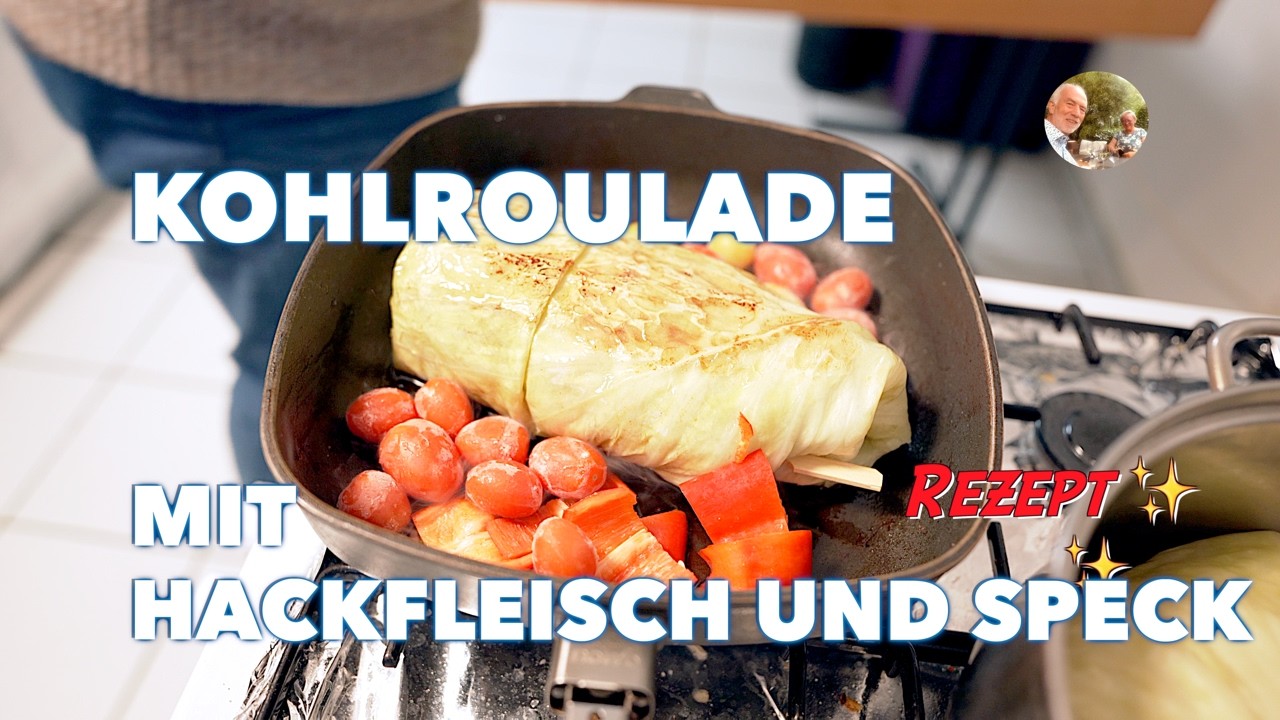 Saftige Kohlrouladen neu interpretiert 😋 Paprika-Hack-Füllung & Schinken! Rezept selbst gemacht! 🥬🥩