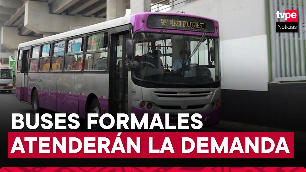 Buses formales cubrirán ruta del Corredor Morado, anunció el MTC