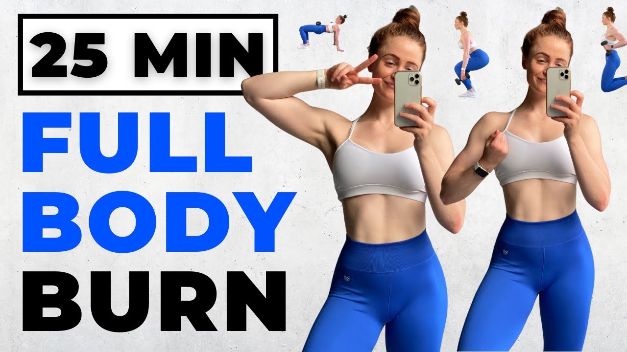 25 Min Full Body Burner WITH WEIGHTS - High Intensity Circuit Workout