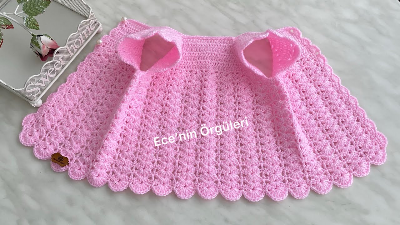 Wow Super Easy Crochet Baby Vest /Çok Kolay Model Tığ işi Bebek Yeleği /6 ay #diy