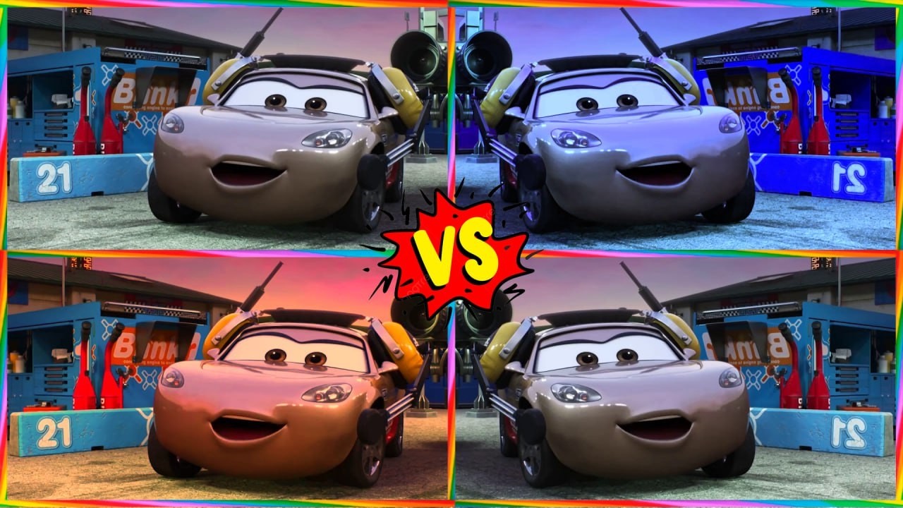 Lightning McQueen Coffin Dance 🔵🔴🟢🟡 | Color VS Battle #85