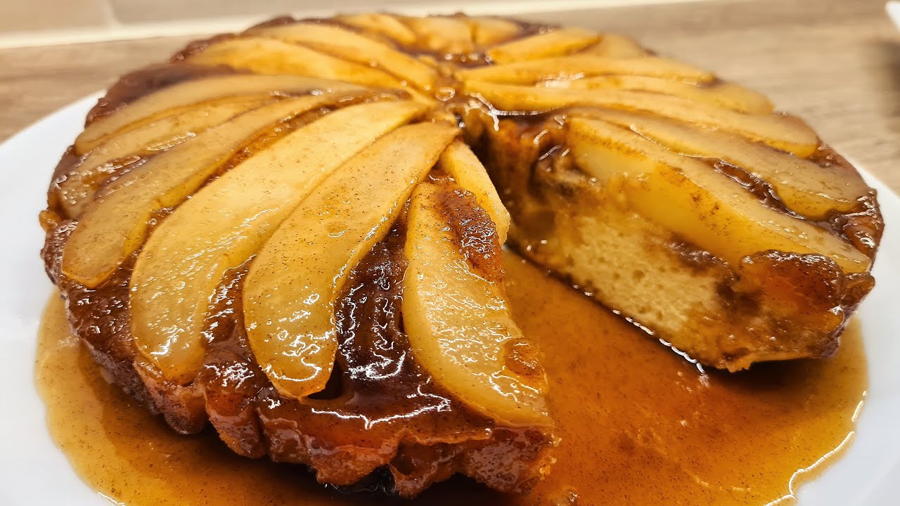 Fordított körtetorta  / @TTkonyhája