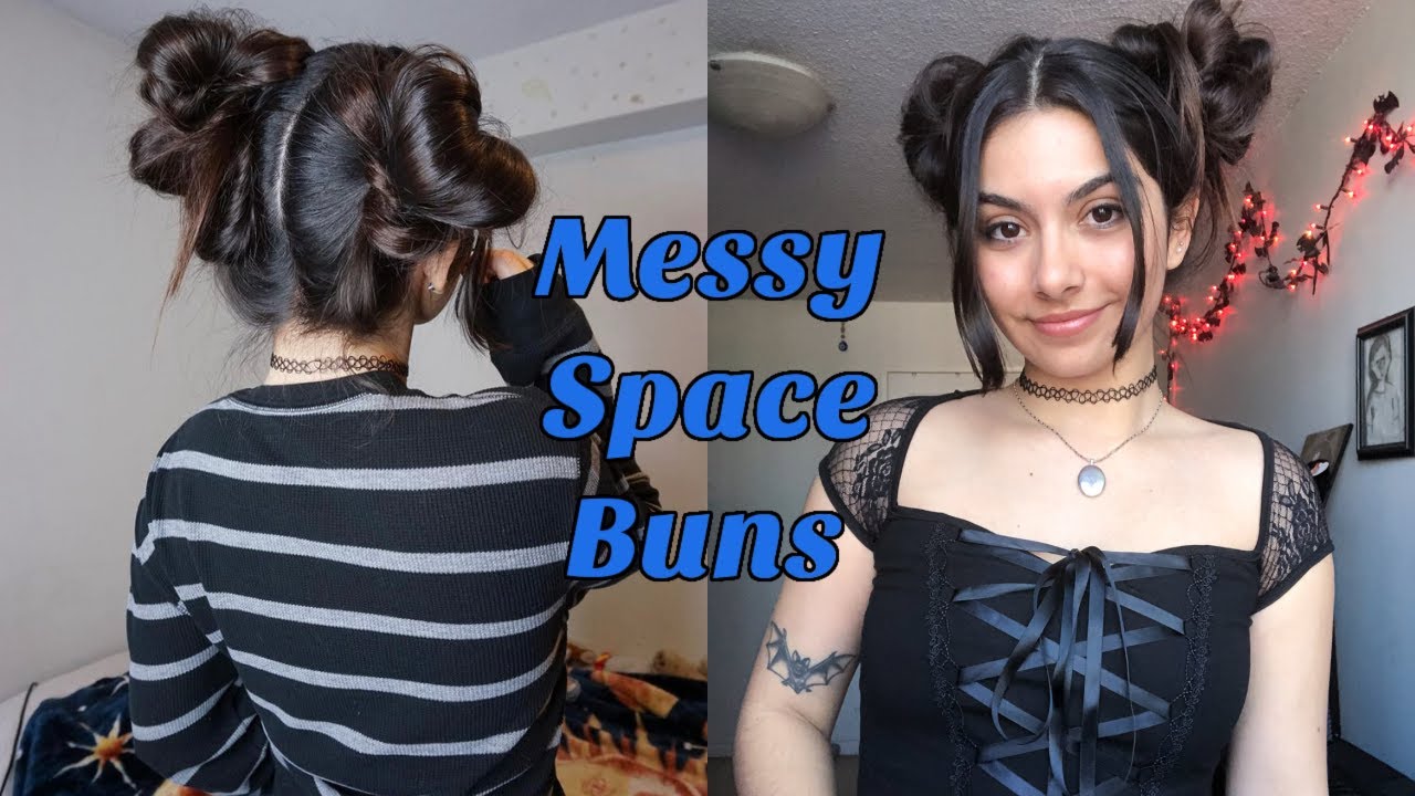 Messy Space Buns Tutorial ☾