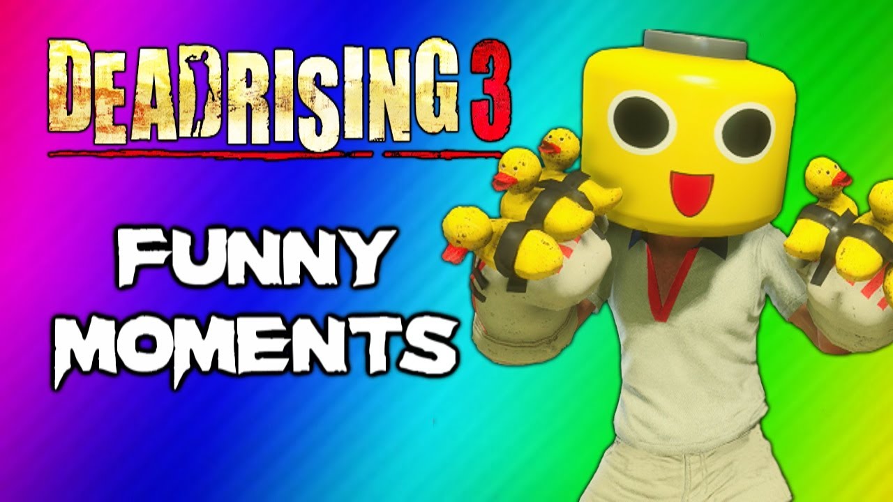 Забавные моменты из Dead Rising 3 (геймплей 3) - баг с невидимым зомби, перчатки-утки, веселье с ...