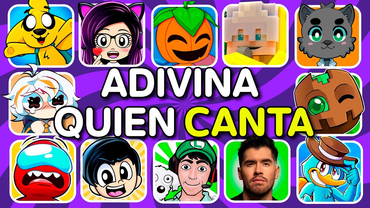 ¡Adivina El YOUTUBER Por La CANCIÓN!😀🎶Los Del Pueblo❤️KarimJuega😃Kori💜Chuymine🥰Adivina Quién Canta🎶