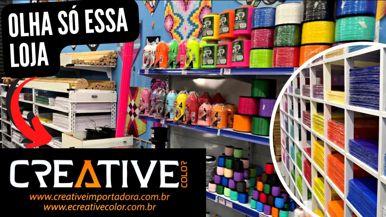 VISITANDO A LOJA CREATIVE-MUITA VARIEDADE EM PAPÉIS PARA SUA PRODUÇÃO DE PIPA-