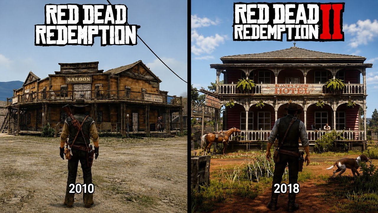 Red Dead Redemption 2 vs Red Dead Redemption - Physics and movement
