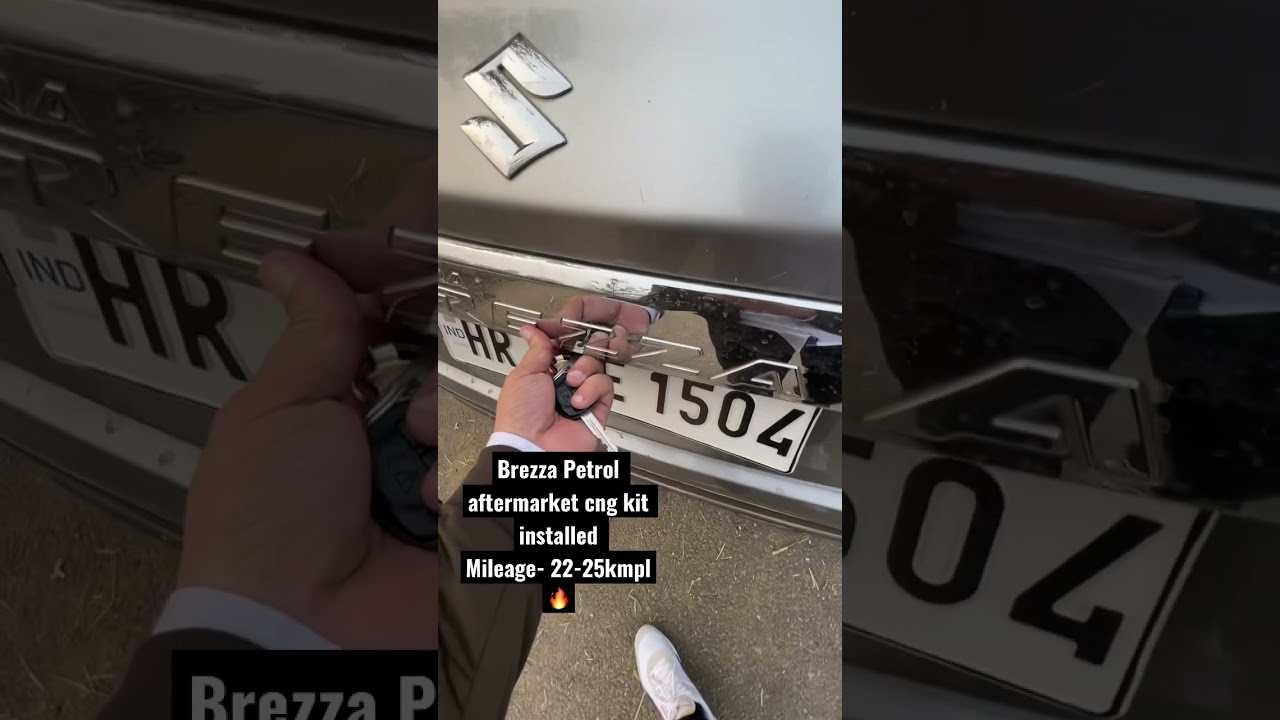 Brezza Petrol aftermarket cng kit installed Mileage- 22-25kmpl | Comment Your Opinion 💬