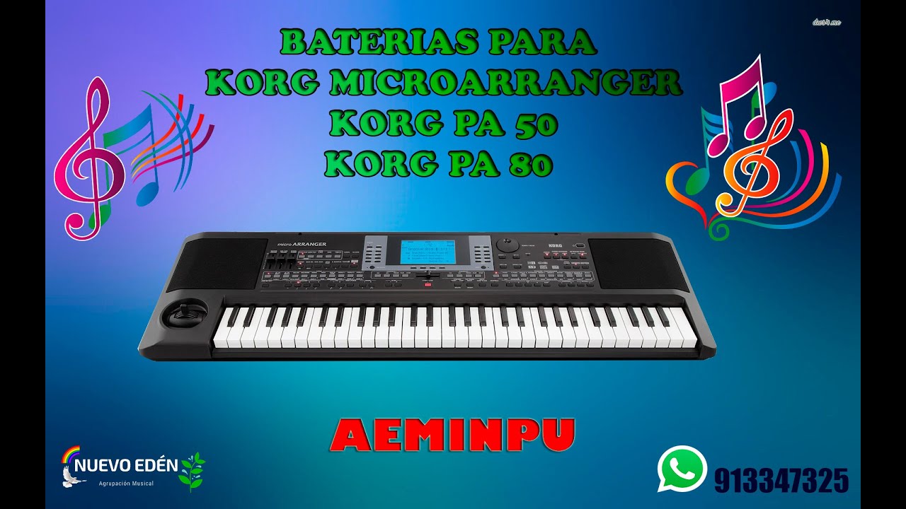 Programación para teclado Korg Microarranger Aeminpu 2020