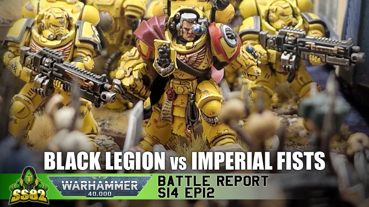 Chaos Space Marines vs Imperial Fists Warhammer 40K Battle Report 10th Ed 2000pts