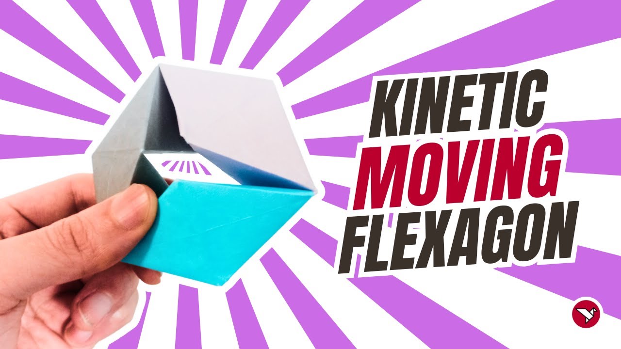 Ruchomy Flexagon, kt&oacute;ry się obraca! - Poradnik dotyczący zabawek origami Fidget
