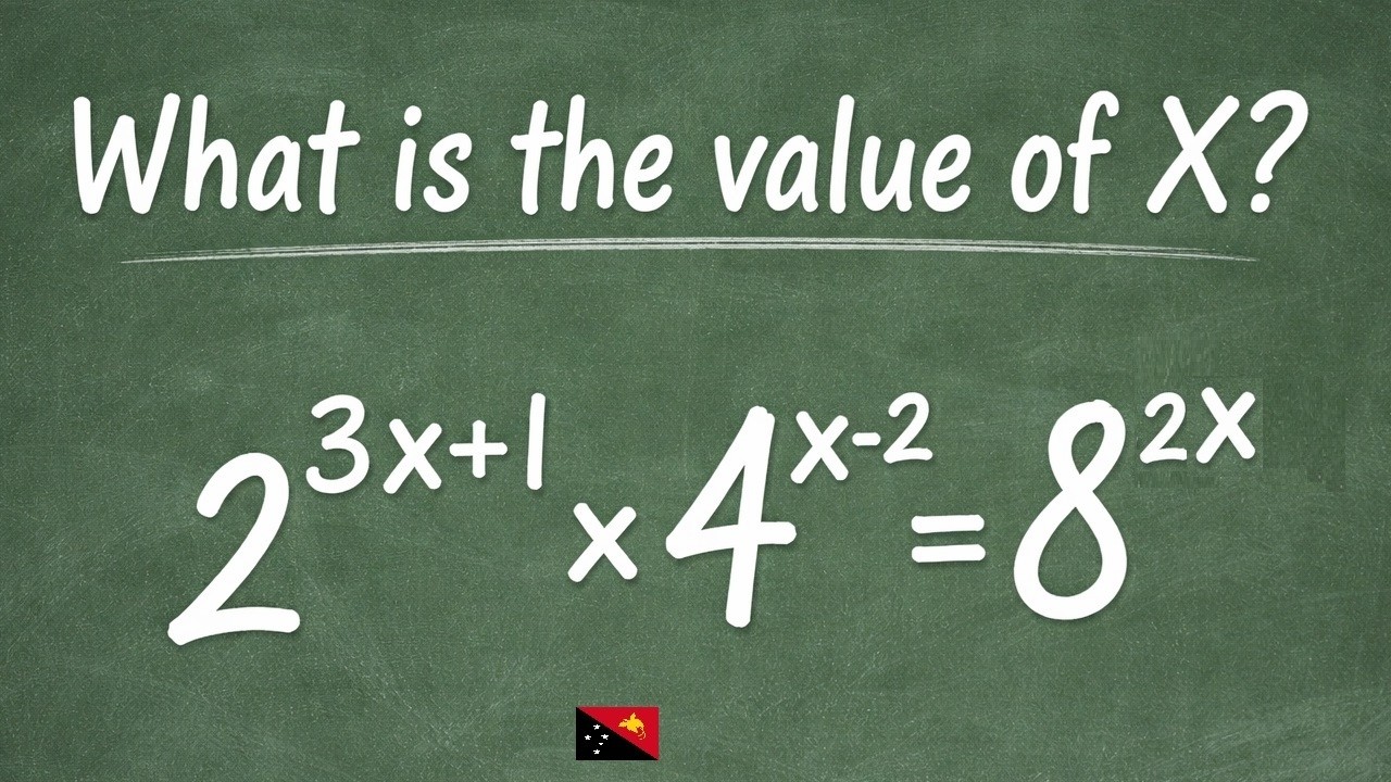 Solve for X! – PNG Grade 12 Maths Indices Question