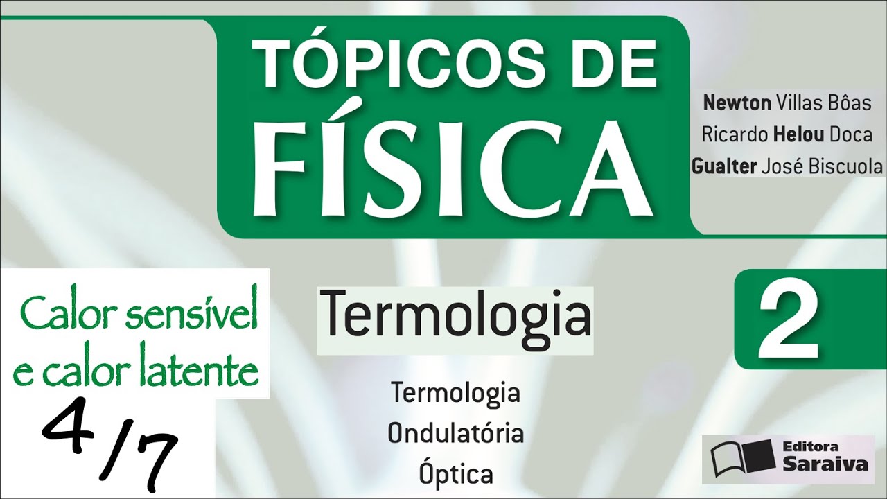 Tópicos De Física – Vol 2 – 4º de 7 dias – Calor sensível e calor latente