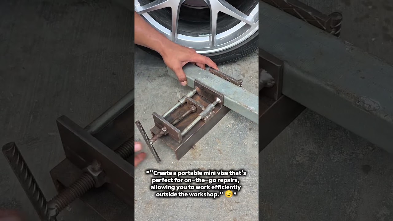 Portable Mini Vise - Work Anywhere! #DIYminiVise #PortableTools #MobileWorkshop #MiniViseHacks