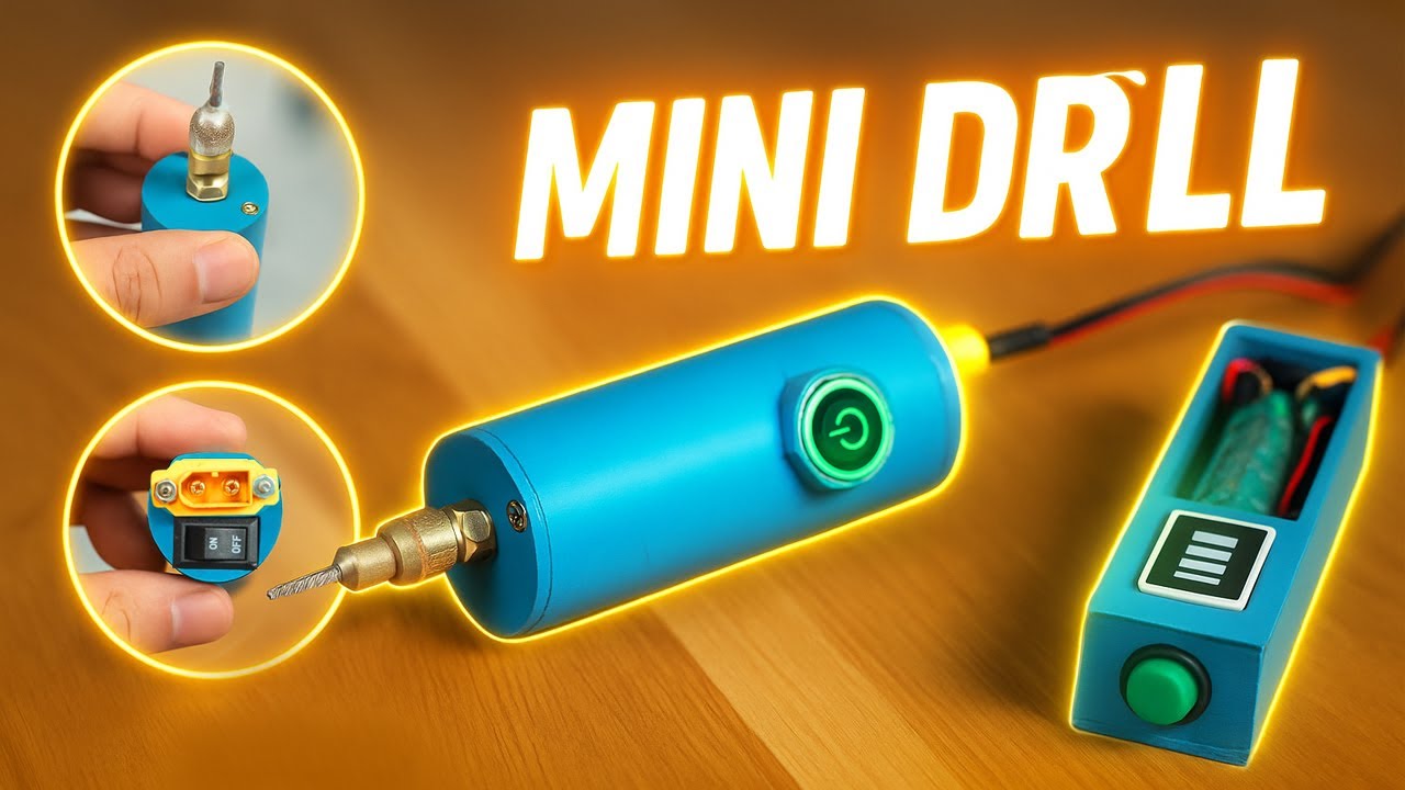 DIY Mini drill -How to connect switch 5 pin (ligh) to mini drill