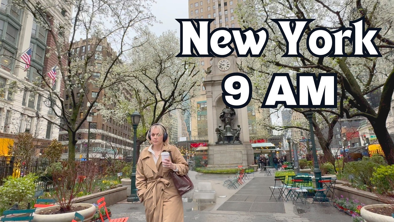 What NYC Looks Like at 9AM | Real New York City Vibes [4K]