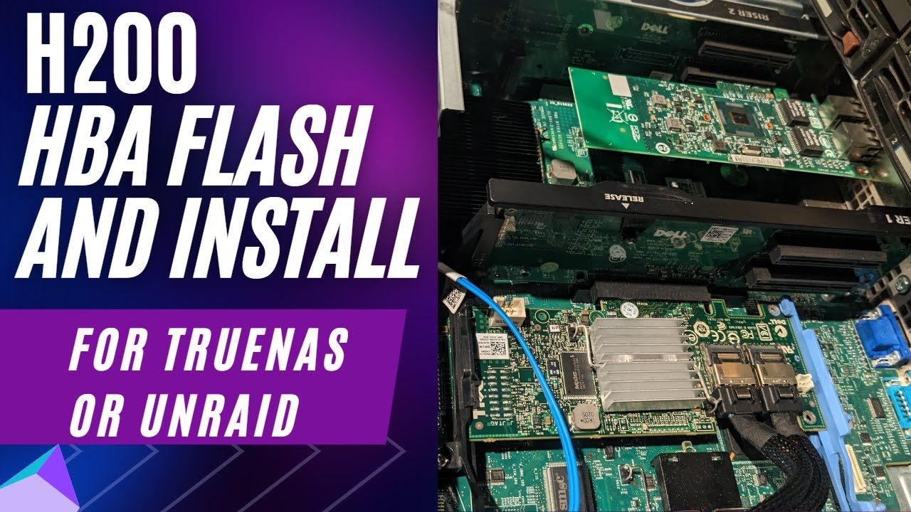 Flashing and Installing a H200 Controller Card for UNRAID or TrueNas
