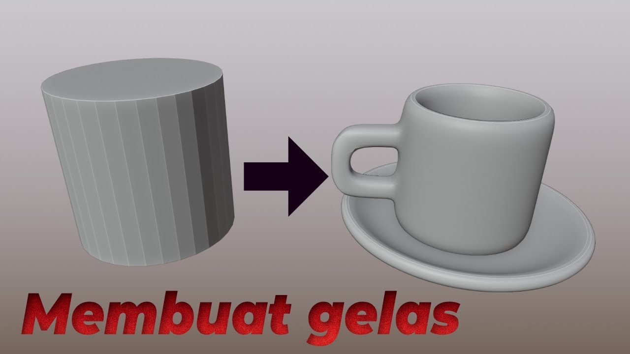 MEMBUAT GELAS DAN PIRING DI 3D BLENDER