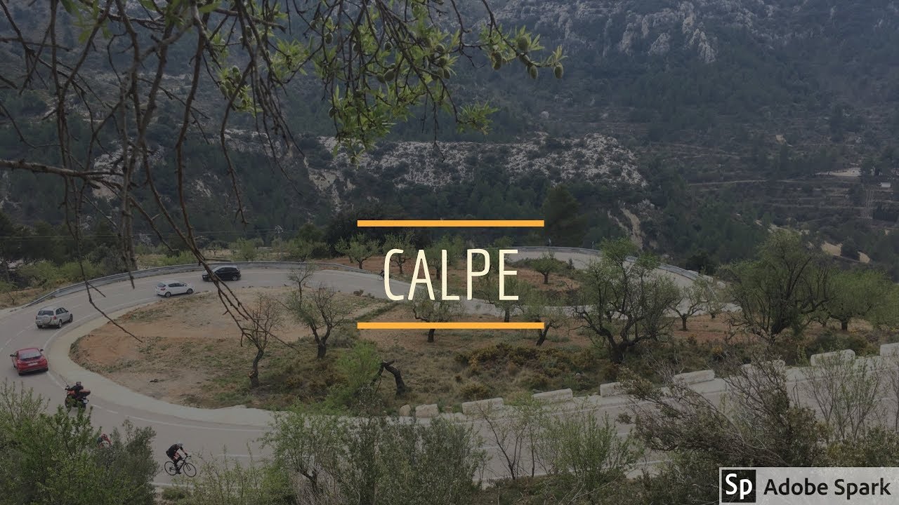 Calpe cycling - Puerto Confrides descent