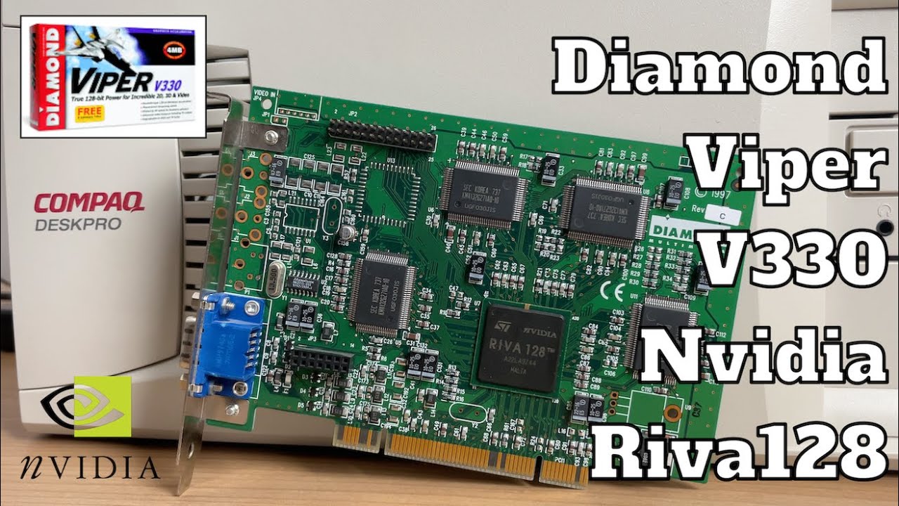 Мощный графический процессор nVidia 1997 года: Riva128 с Diamond Viper