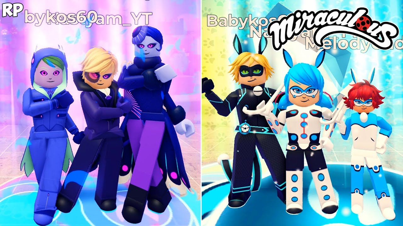 NEW SAME TRANSFORMATION DO GRUPO NO MIRACULOUS RP - MIRACULOUS ROBLOX!
