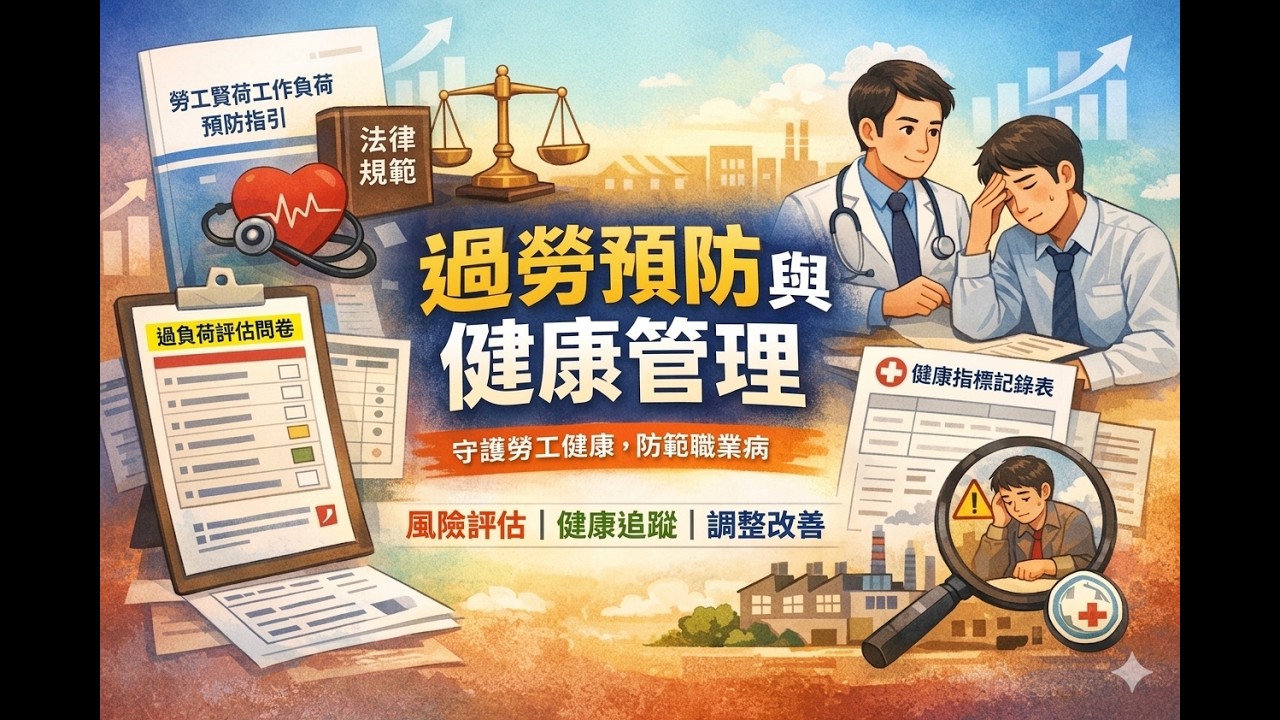 過勞公式：異常工作負荷促發疾病預防指引