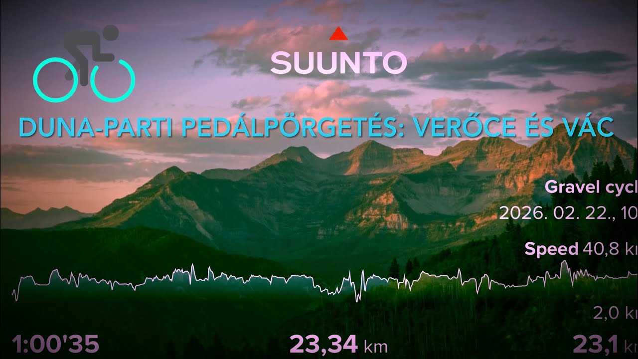 Duna-parti pedálpörgetés: Verőce és Vác
