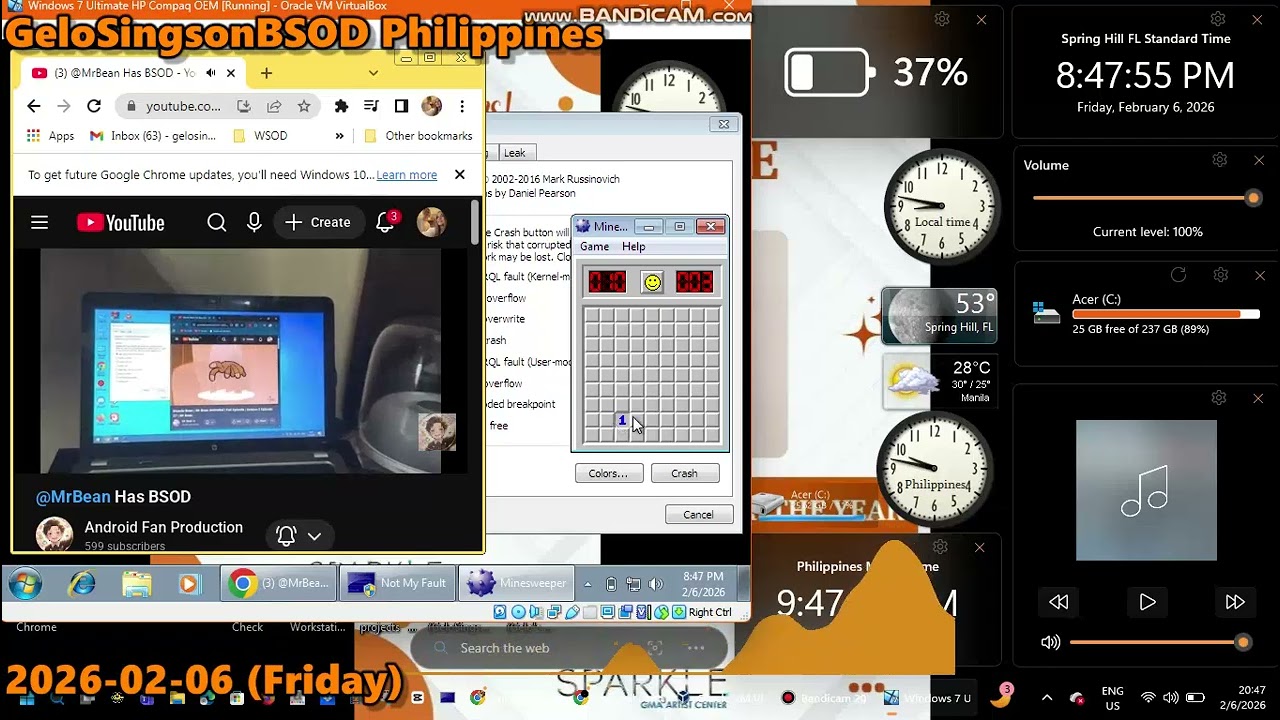 @AndroidFanProductionTH has BSOD VM (Windows 7 Ultimate HP Compaq OEM) #2