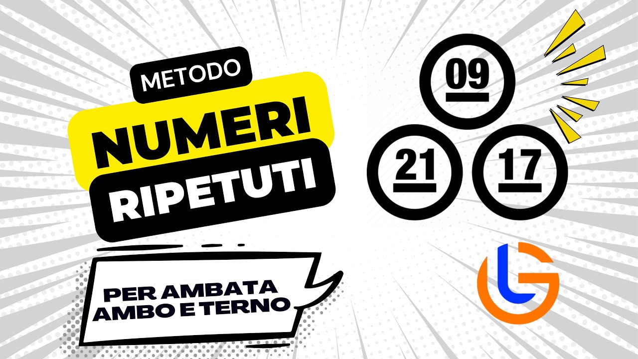 Metodo dei Numeri Ripetuti per Ambata, Ambo e Terno