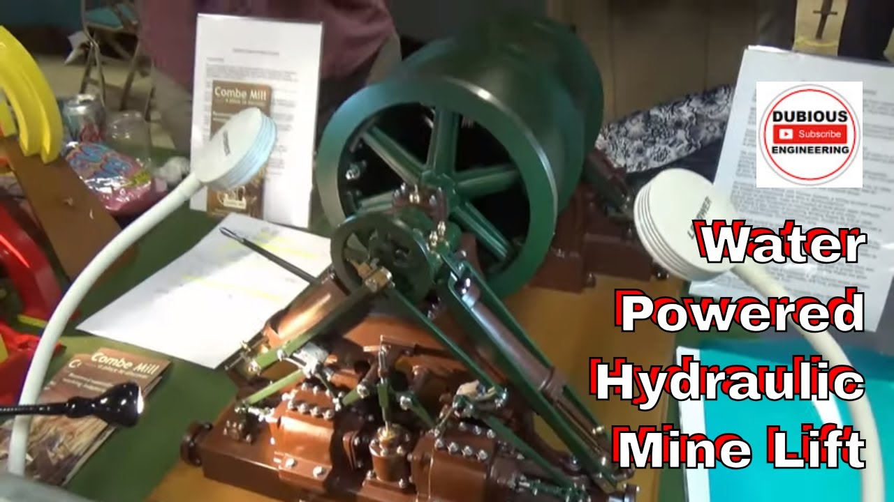DuB-EnG: Armstrong Water Powered Hydraulic Winding Engine Working Model Cable Winding Drum Mineshaft